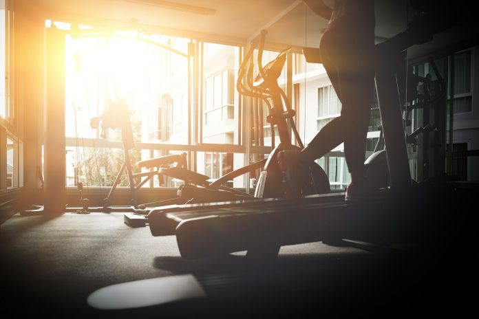 silhouette-image-for-woman-running-in-a-gym